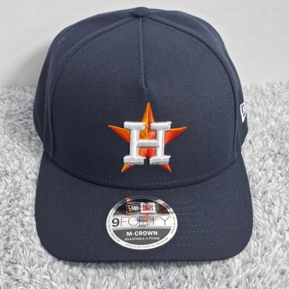 New Era 9FORTY M-Crown A-Frame Houston Astros MLB Snapback Hat Cap Navy NWT OSFM